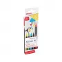 Felt Pen Edding 4-1200-5-3 Aqua Must Light roheline Red kollane Bullet Tip