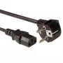 ACT Powercord LSZH võrgukaabel CEE 7/7 isane (nurgaga) - C13 must 2,5 m