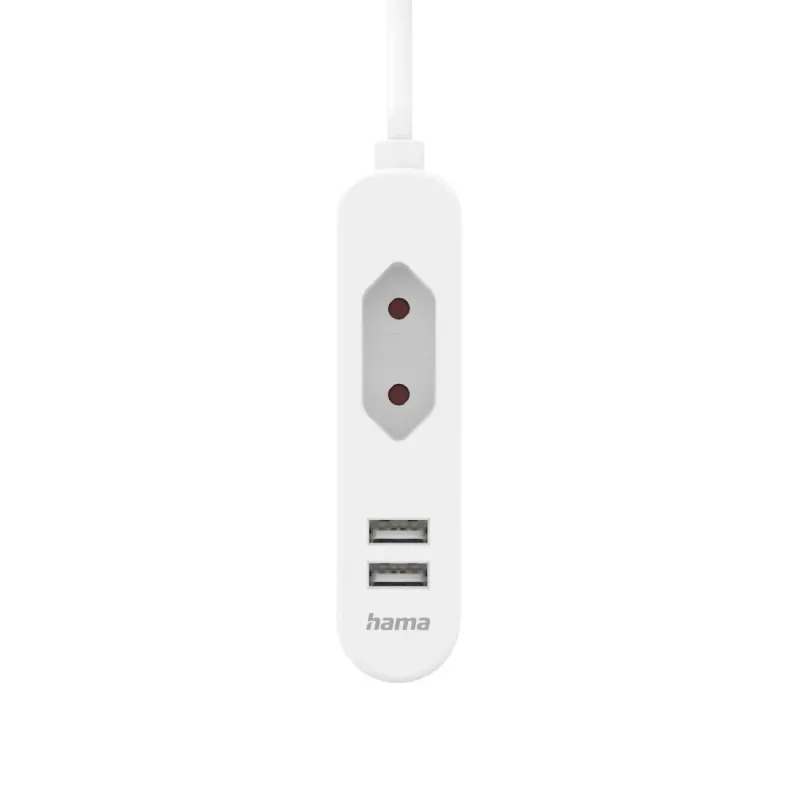 Hama 00223202 toitepikendus 1,9 m 1 vahelduvvoolu pistikupesa Siseruumidesse Valge
