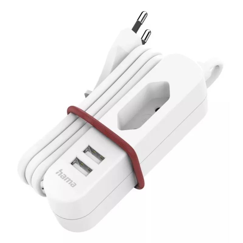 Hama 00223202 toitepikendus 1,9 m 1 vahelduvvoolu pistikupesa Siseruumidesse Valge