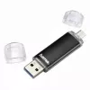 Hama Laeta Twin, 16 GB USB-mälupulk USB Type-A / Micro-USB 3.2 Gen 1 (3.1 Gen 1) Must