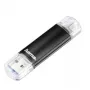 Hama Laeta Twin, 16 GB USB-mälupulk USB Type-A / Micro-USB 3.2 Gen 1 (3.1 Gen 1) Must