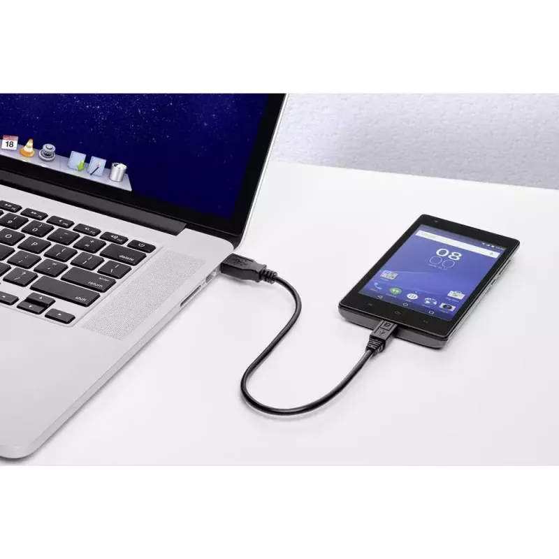 USB-kaabel Renkforce RF-4463076 0,3 m USB A Micro-USB B Must