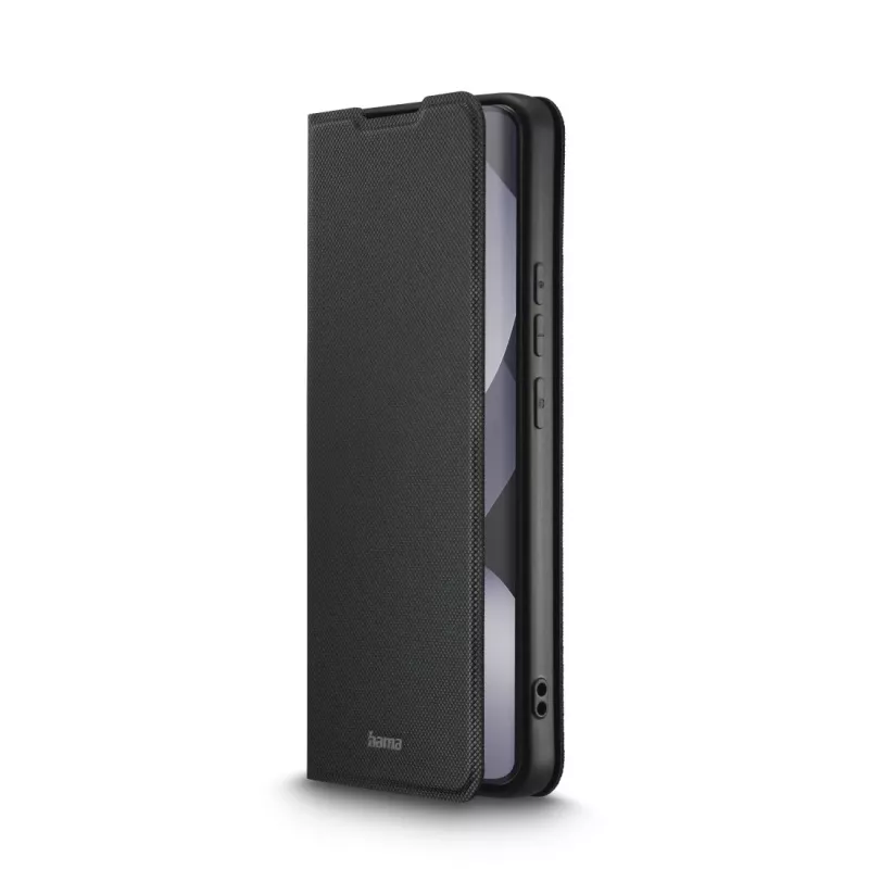 Folio mobiiltelefoni ümbris HAMA Daily Protect Redmi Note 15 (6.77 tolli) jaoks — Must, 2 kaarditaskut, lauatoend