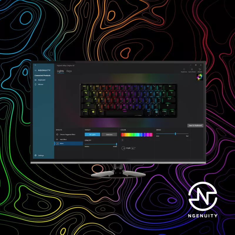 HyperX Alloy Origins 60 – mehaaniline mängurklaviatuur – HX Red