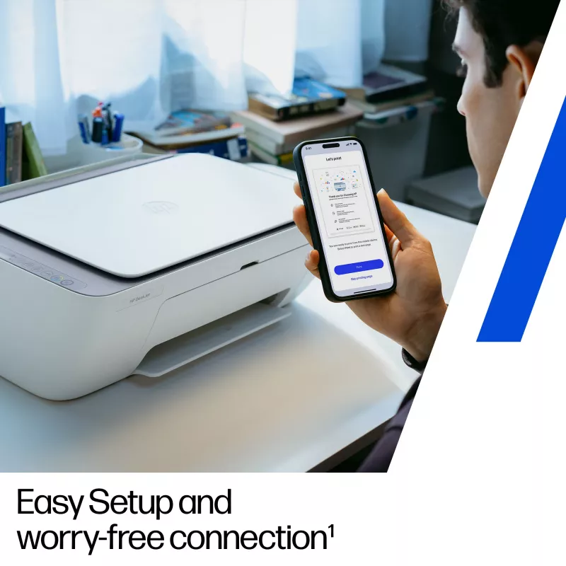 HP DeskJet 2922 juhtmeta multifunktsionaalne värviprinter, termotindiprinter, värvitrükk, 4800 x 1200 DPI, värviline kopeerimine, A4, valge