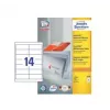 Isekleepuvad aadressisildid Avery Zweckform 3678 — valge paber, 9,7×3,7 cm, 1400 silti (100 lehte)