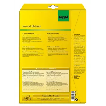 Mittekleepuv silt Sigel LP734 valge ristkülik