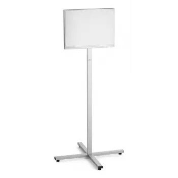 Infostend Durable 502957 A3 roostevaba teras, 638×638×1420 mm, antratsiit/hall
