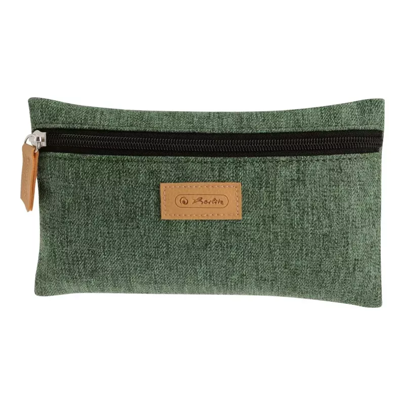 Pehme pliiatsitasku Herlitz GREENline Polüester Roheline Hall 210x15x123 mm