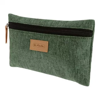 Pehme pliiatsitasku Herlitz GREENline Polüester Roheline Hall 210x15x123 mm