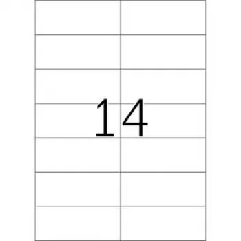 Eemaldatavad sildid HERMA 5081 A4 105x42,3 mm valge 350 tk