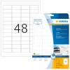 HERMA tindiprinteri etiketid A4 45,7x21,2 mm valge paber matt 1200 tk