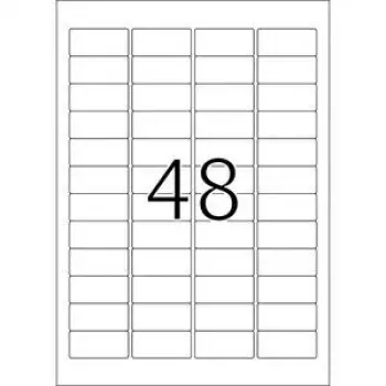 HERMA tindiprinteri etiketid A4 45,7x21,2 mm valge paber matt 1200 tk