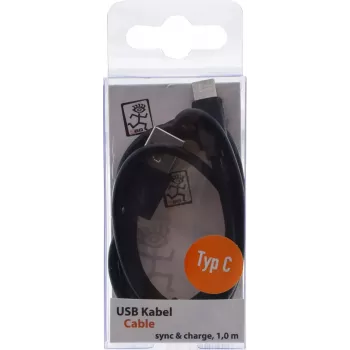 USB-kaabel 2GO 795782 1m USB B USB C Must USB 3.2 Gen 1