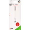 Audio kaabel 2GO 797140 0.1m 3.5mm Lightning Valge
