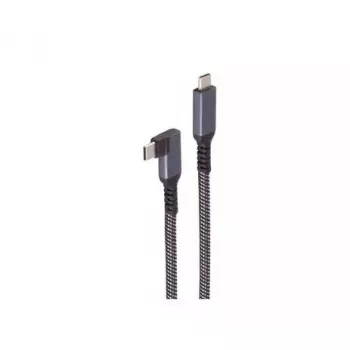 USB-C–USB-C kaabel ShiverPeaks BS14-75017, USB 3.2 Gen 2 (10 Gbit/s), 2 m, must/valge