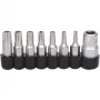 Kruvikeeraja otsakomplekt ks tools 911.1480 8 tk nikkel 25 mm 1/4-tolline vars DIN 3126 ISO 1173 E 6,3