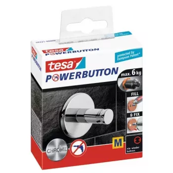 Universaalne konks TESA Powerbutton 59321 Kroom