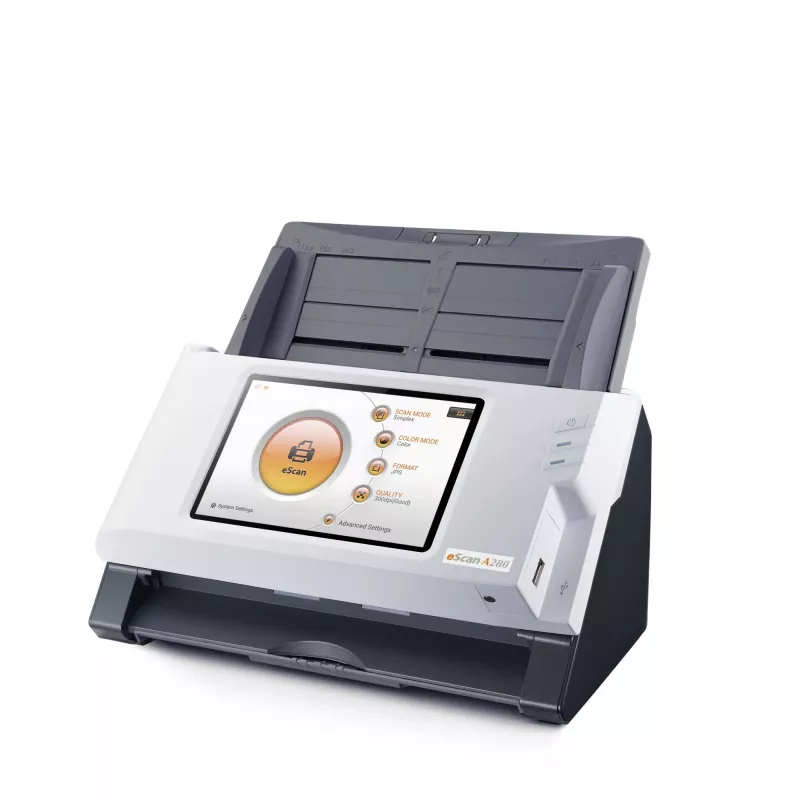 Plustek eScan A280 Essential ADF-skanner 600 x 600 DPI A4 Must, Valge