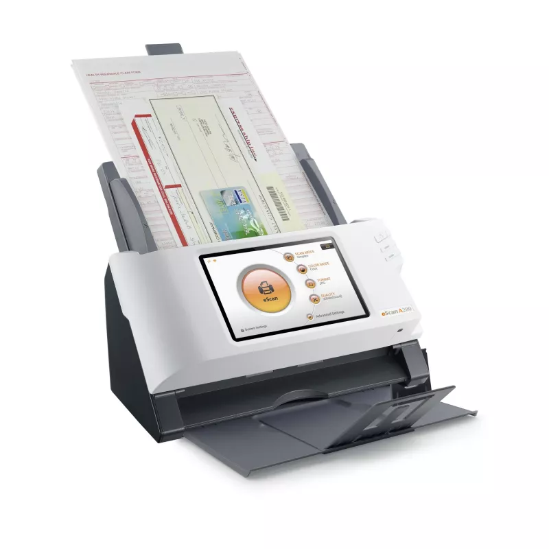 Plustek eScan A280 Essential ADF-skanner 600 x 600 DPI A4 Must, Valge