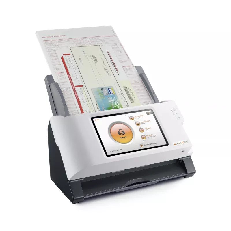 Plustek eScan A280 Essential ADF-skanner 600 x 600 DPI A4 Must, Valge