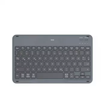 Hama Travel 500 Bluetooth klaviatuuriga ümbris 7–11-tollistele tahvelarvutitele, QWERTZ (DE), must
