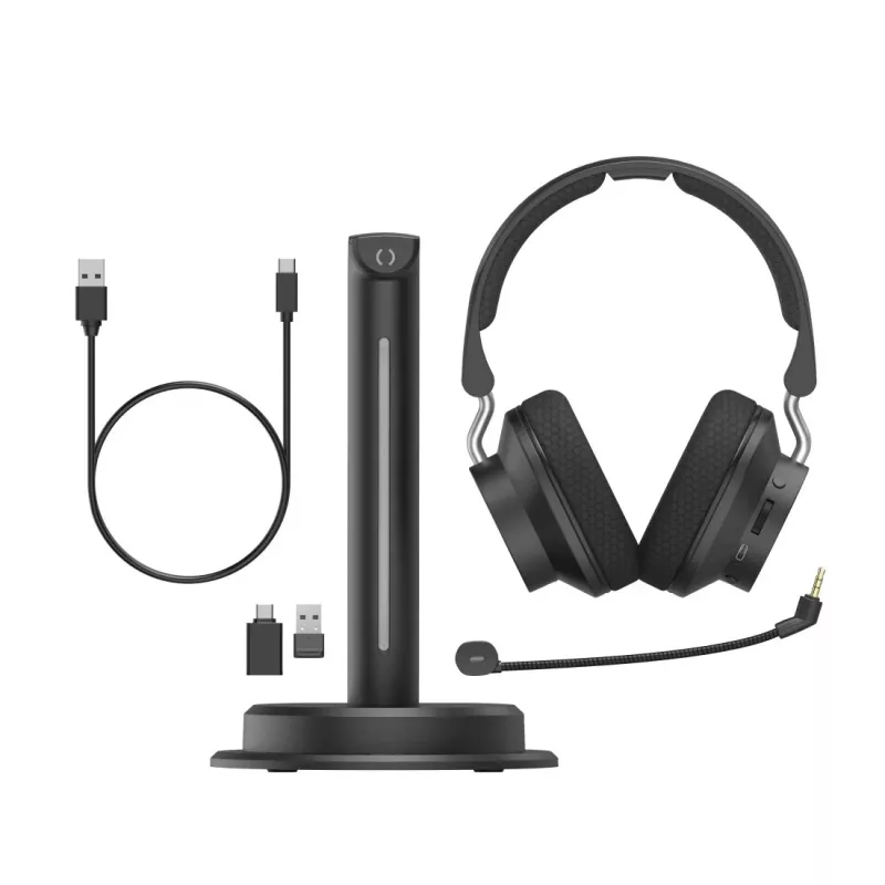 Hama BT-900 Peakomplekt Juhtmega ja juhtmevaba Peapael Kontor/kõnekeskus USB USB-C Bluetooth Laadimisalus Must