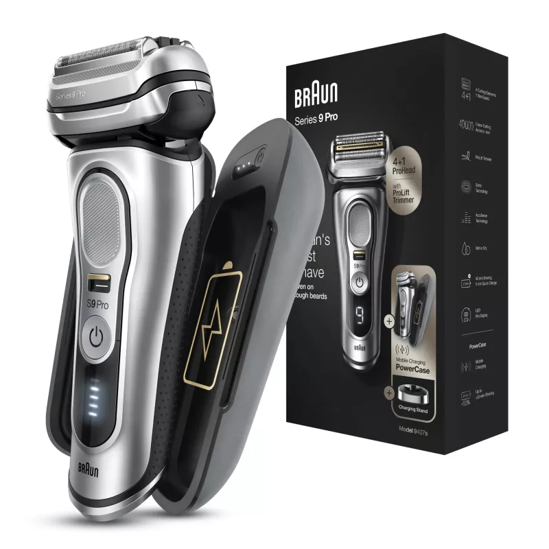 Braun Series 9 Pro 81744531 meeste pardel fooliumpardel trimmer hõbedane