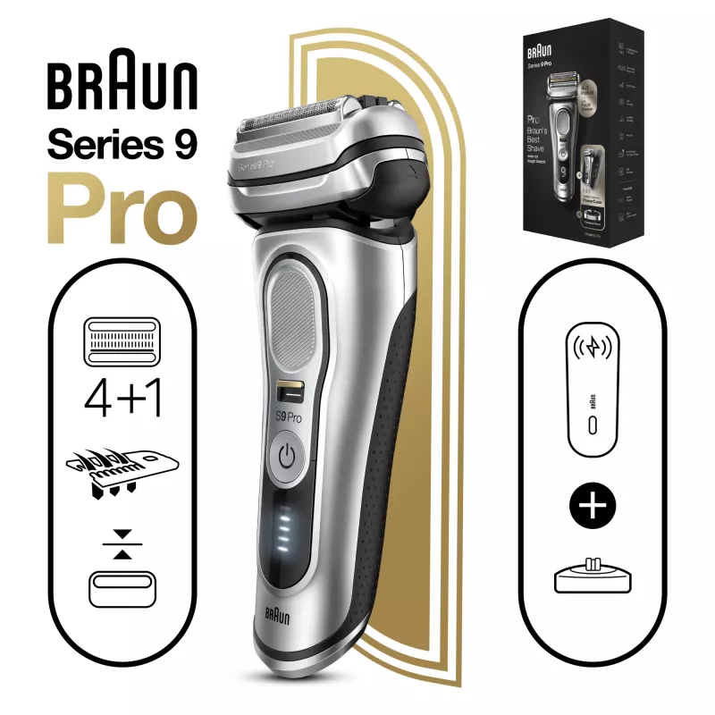Braun Series 9 Pro 81744531 meeste pardel fooliumpardel trimmer hõbedane