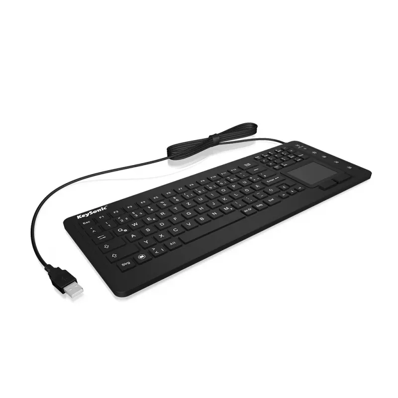 KeySonic KSK-6231 INEL (FR) klaviatuur Tööstuslik USB AZERTY Prantsuse Must