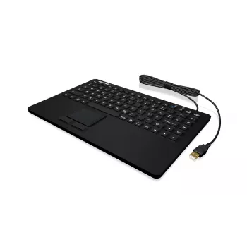 KeySonic KSK-5230 IN (CH) klaviatuur Kontor USB QWERTZ Šveitsi Must