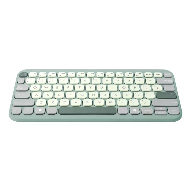 Juhtmeta Bluetooth 75% ASUS Marshmallow KW100 klaviatuur — QWERTZ paigutus, käärikytkised, roheline, kodune