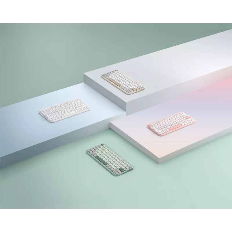 Juhtmeta Bluetooth 75% ASUS Marshmallow KW100 klaviatuur — QWERTZ paigutus, käärikytkised, roheline, kodune