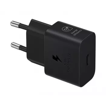 Toiteadapter Samsung 25W EP-T2510XBEGWW Must USB-C kiirlaadimine