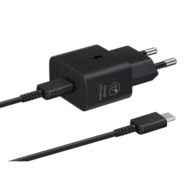 Toiteadapter Samsung 25W EP-T2510XBEGWW Must USB-C kiirlaadimine