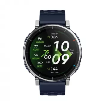 Nutikell Amazfit W2558GL2N — 1.32 tolli (3.35 cm) AMOLED 466×466 px, GPS, 365 mAh, silikoonrihm (sinine)