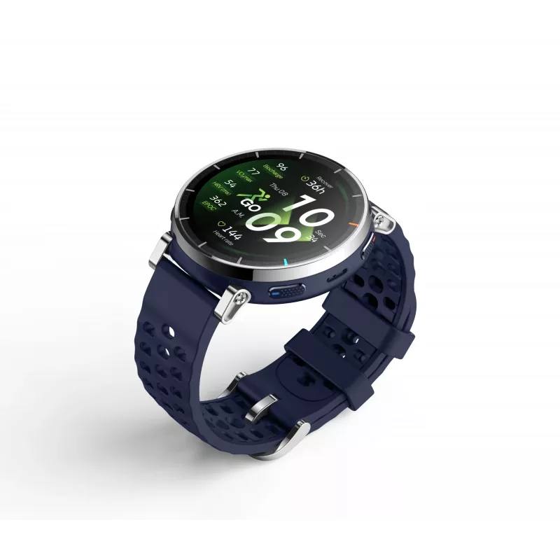 Nutikell Amazfit W2558GL2N — 1.32 tolli (3.35 cm) AMOLED 466×466 px, GPS, 365 mAh, silikoonrihm (sinine)