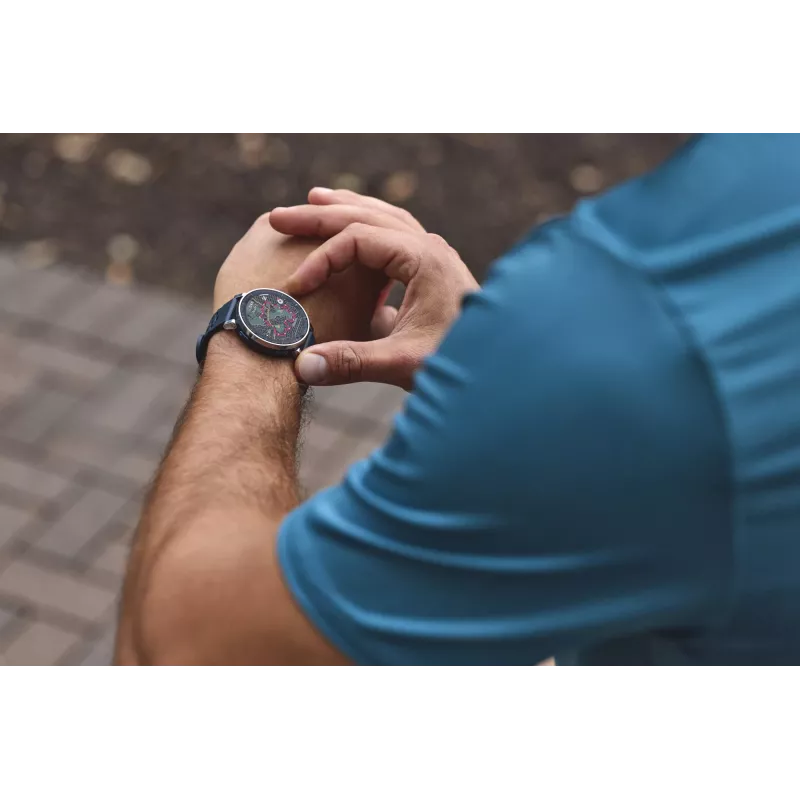 Nutikell Amazfit W2558GL2N — 1.32 tolli (3.35 cm) AMOLED 466×466 px, GPS, 365 mAh, silikoonrihm (sinine)
