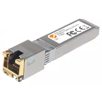 Intellinet transiiver Module, 10 Gigabit Copper SFP+, 10GBase-T (RJ45) port, 30m, kuni 10 Gbps andmeedastuskiirus Cat6a kaabeldusega, Ethernet, fiiber, MSA-ühilduv, samaväärne Cisco MA-SFP-10G-T-ga, kolmeaastane garantii