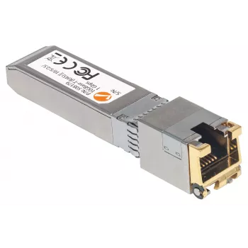 Intellinet transiiver Module, 10 Gigabit Copper SFP+, 10GBase-T (RJ45) port, 30m, kuni 10 Gbps andmeedastuskiirus Cat6a kaabeldusega, Ethernet, fiiber, MSA-ühilduv, samaväärne Cisco MA-SFP-10G-T-ga, kolmeaastane garantii