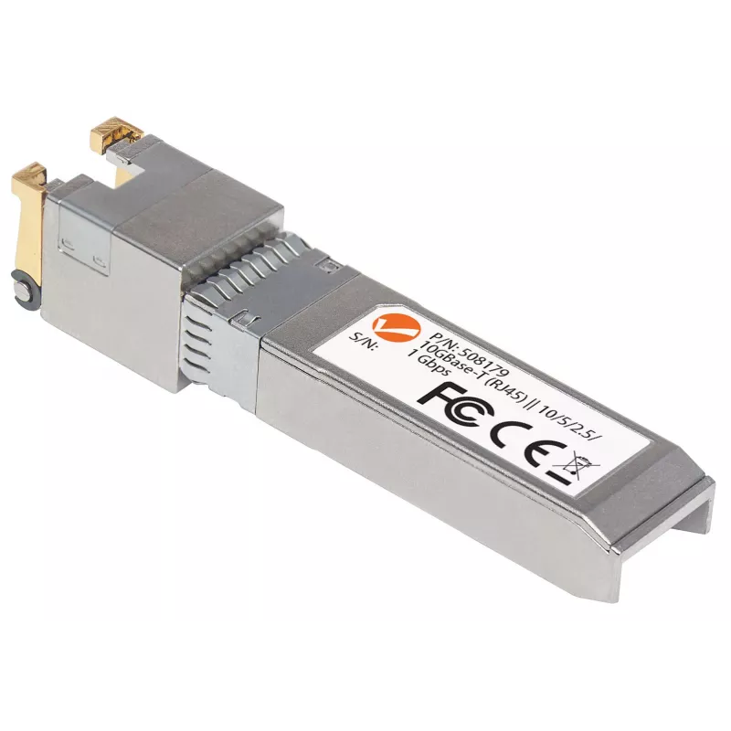 Intellinet transiiver Module, 10 Gigabit Copper SFP+, 10GBase-T (RJ45) port, 30m, kuni 10 Gbps andmeedastuskiirus Cat6a kaabeldusega, Ethernet, fiiber, MSA-ühilduv, samaväärne Cisco MA-SFP-10G-T-ga, kolmeaastane garantii