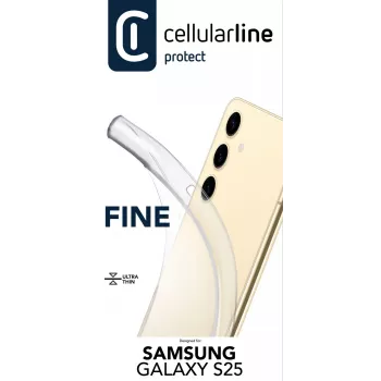 Cellularline Fine - Galaxy S25, kate, Samsung, Galaxy S25, 16,1 cm (6,36 tolli), läbipaistev