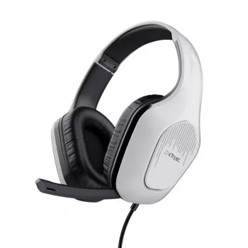 Trust GXT 415PS ZIROX Peakomplekt Juhtmega Peapael Mängimine Must, Valge