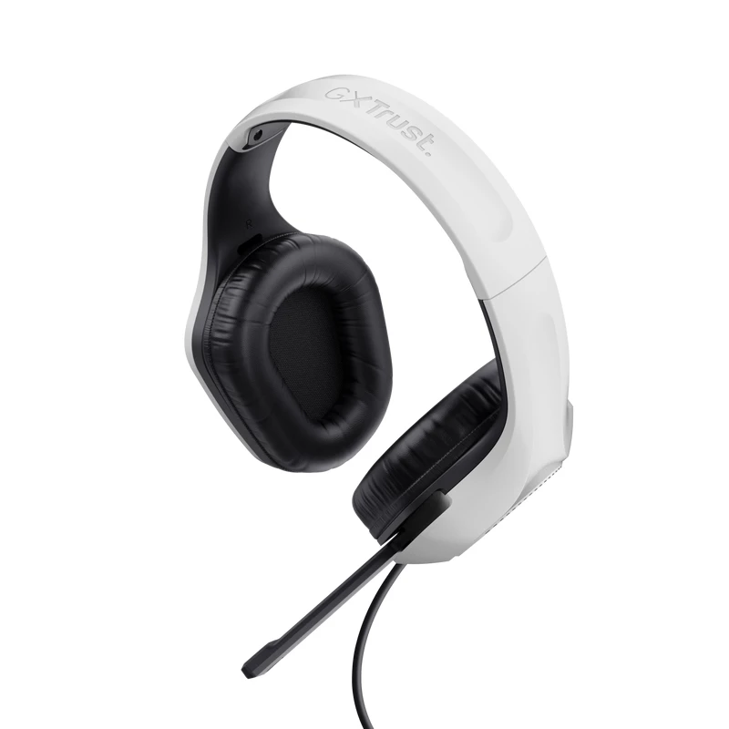Trust GXT 415PS ZIROX Peakomplekt Juhtmega Peapael Mängimine Must, Valge