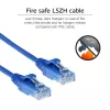 ACT sinine 7 m LSZH U/UTP CAT6 andmekeskuse õhuke paigalduskaabel RJ45-pistikutega