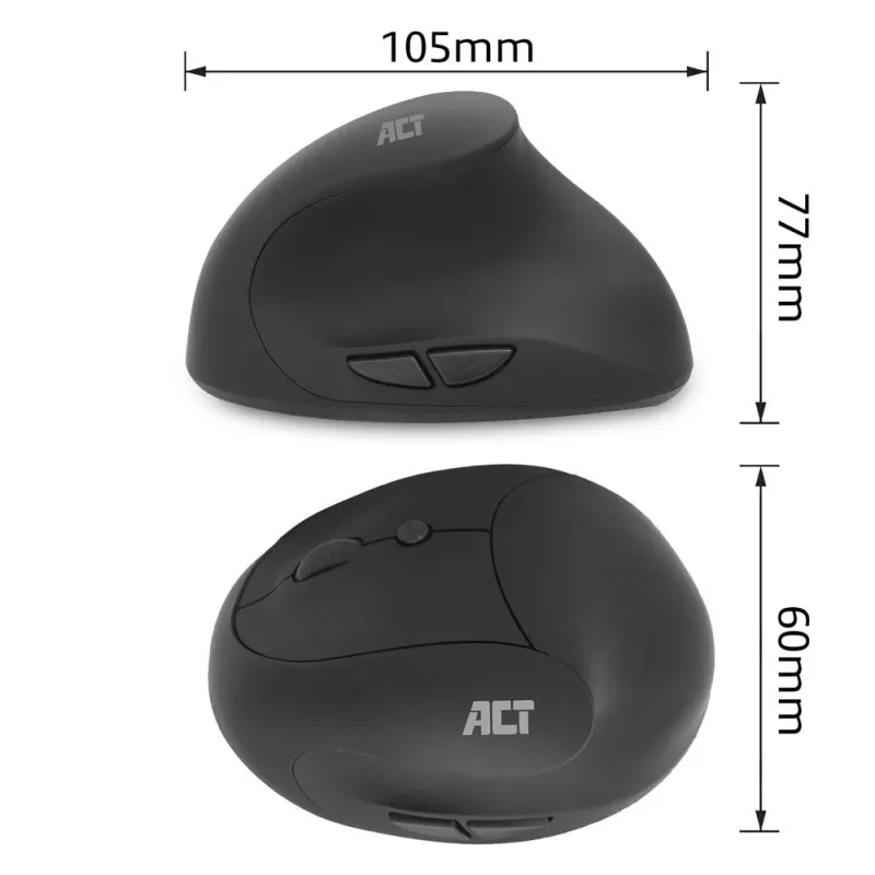 ACT juhtmevaba ergonoomiline hiir 1600 DPI RF Wireless