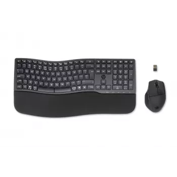 HP 680 Comfort kahe režiimiga klaviatuuri ja hiire komplekt, täissuuruses (100%), juhtmevaba, RF-juhtmevaba + Bluetooth, QWERTY, must, hiir kaasas