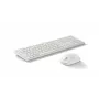 Klaviatuuri ja hiire kombokomplekt KINGSTON 490C — täissuuruses juhtmevaba klaviatuur (kolb-) RF + Bluetooth hiirega, valge