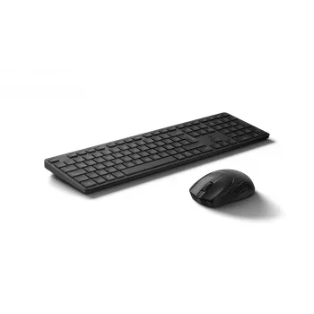 Klaviatuuri ja hiire komplekt KINGSTON 490C — täismõõdus juhtmevaba klaviatuur (RF + Bluetooth), must, kaasas hiir